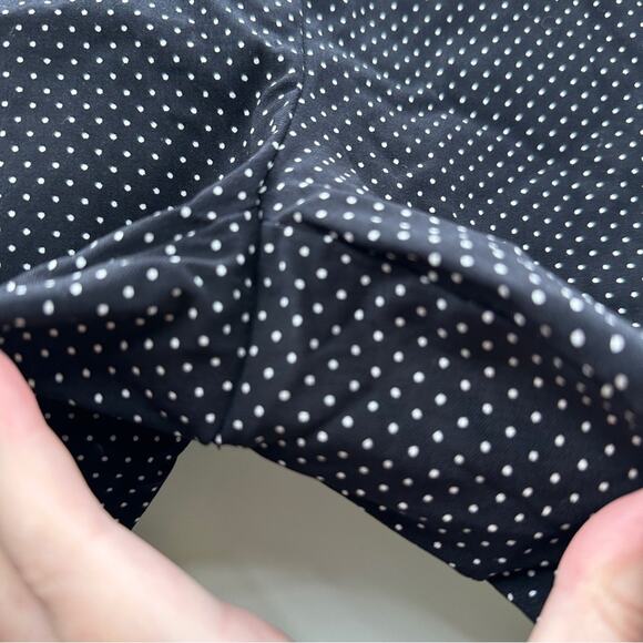 Hilary Radley Black & White Polka Dot Print High Rise Knee Length Shorts‎ Sz S - Picture 3 of 7